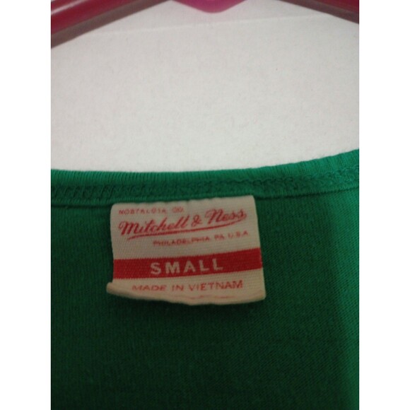 Mitchell & Ness Larry Bird Caricature Green Small Tank Top NBA Boston Celtics - Picture 3 of 6